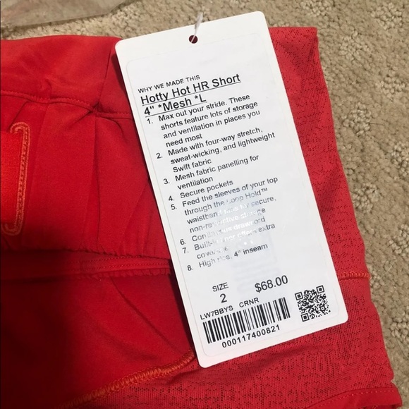 Lululemon Hotty Hot Short 4” Mesh NWT! - Picture 4 of 5